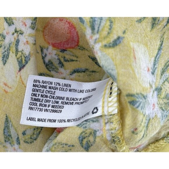 Wild Fable Linen Blend Peach Lightweight Wrap Mini Skirt Size XS‎ Boho Festival - Picture 6 of 9